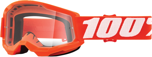 100-Percent Strata 2 Junior Goggle Orange Clear Lens