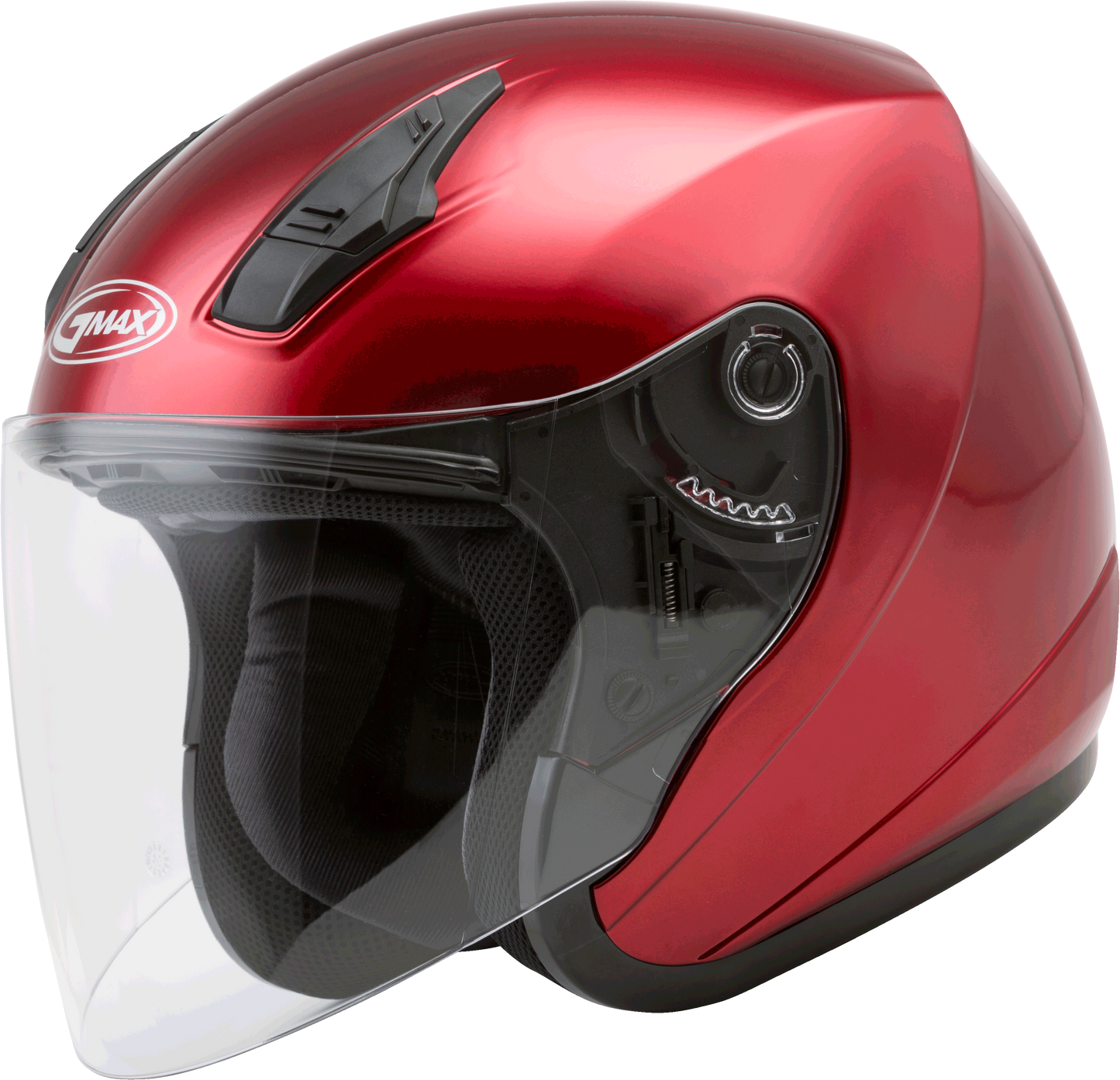 Gmax Of-17 Open-Face Helmet Candy Red Md