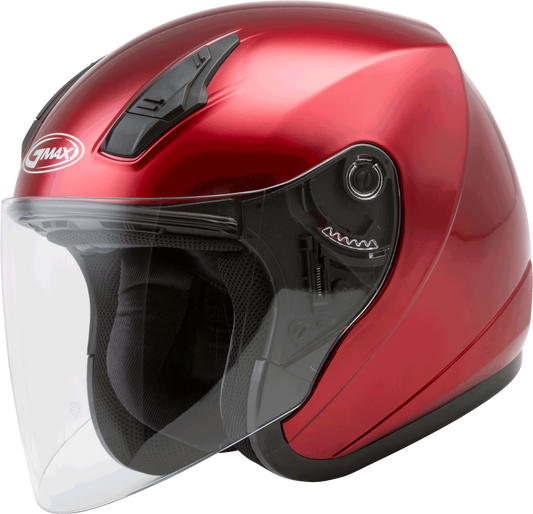 Gmax Of-17 Open-Face Helmet Candy Red Md