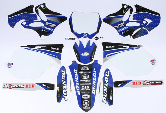 D-Cor Yamaha Raceline Graphics Complete Graphic Kit White