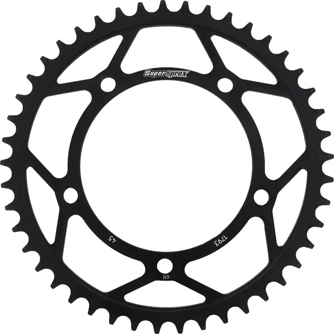 Supersprox Rear Sprocket Steel 45T-520 Blk Hay/Suz/Tri