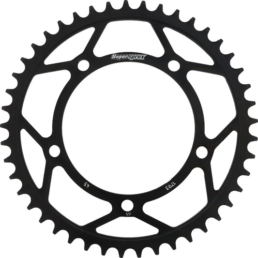 Supersprox Rear Sprocket Steel 45T-520 Blk Hay/Suz/Tri
