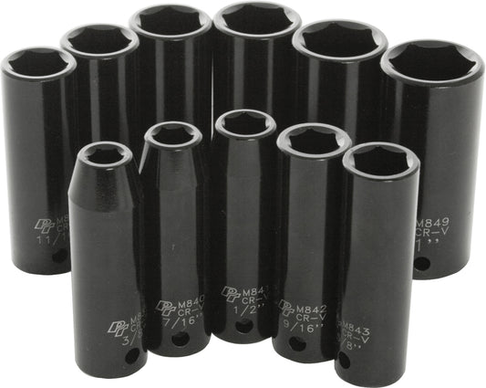 Performance Tool 1/2" SAE Impact Socket Set