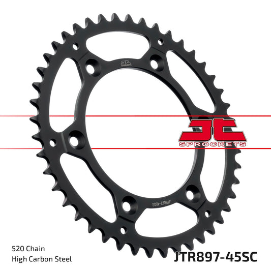 Jt Rear Sprocket Steel 45T-520 Hus/Husq/Ktm