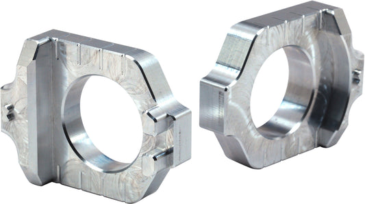 Works Axle Blocks Elite Kaw/Suz Silver