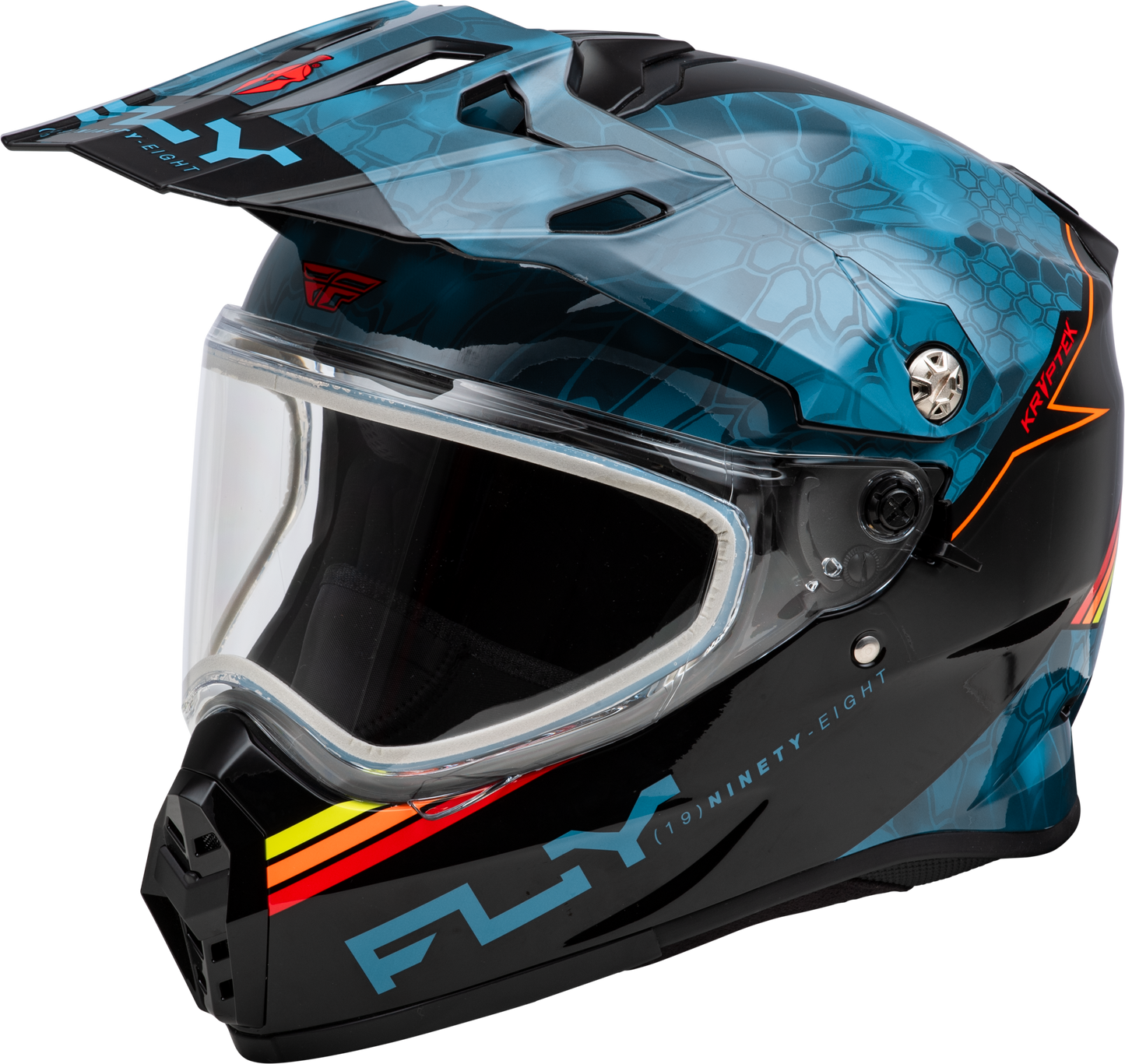 Fly Racing Trekker Cw Conceal Helmet Dual Shld Slate/Black/Red 2X