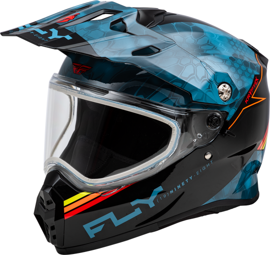 Fly Racing Trekker Cw Conceal Helmet Dual Shld Slate/Black/Red 2X