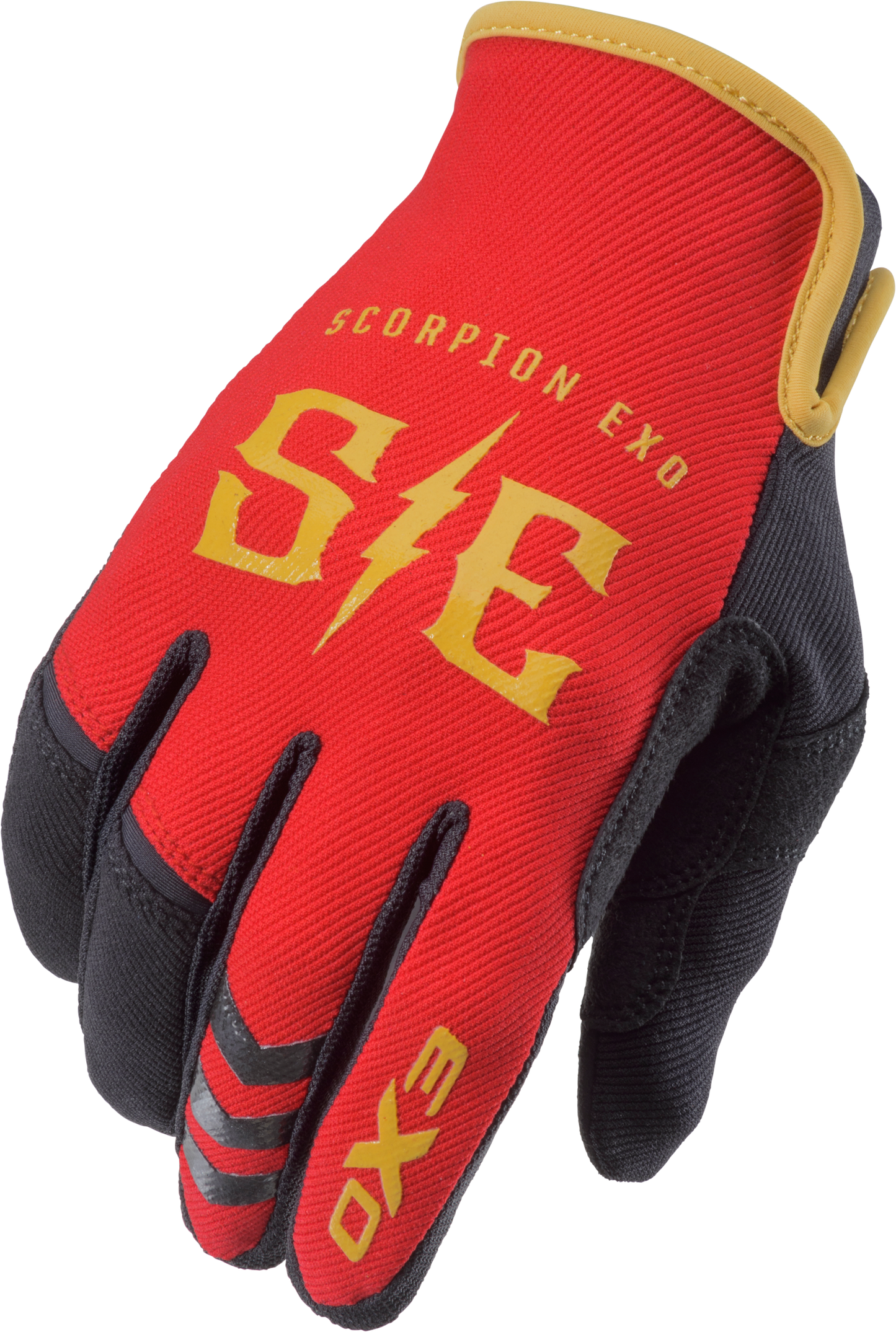 Scorpion Exo Air-Stretch Gloves Charge Red/Gold 2X