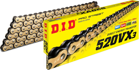 D.I.D 520Vx3 106L Gold