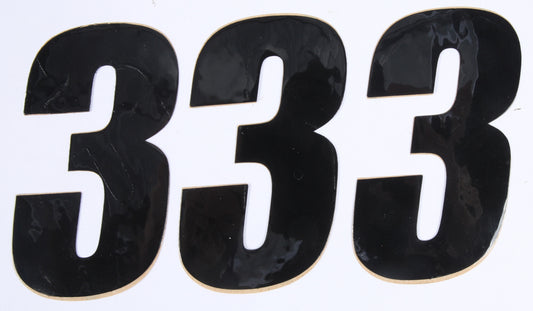 D-Cor Number 3 Black 4" 3/Pk