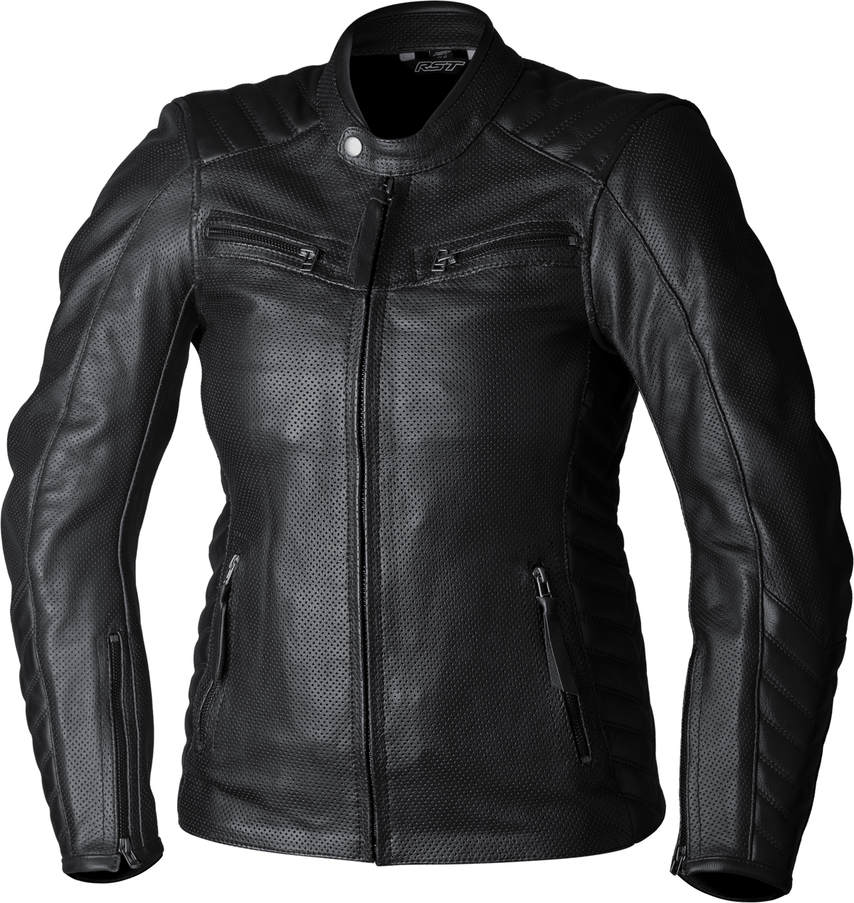 Rst Ladies Roadster Air Ce Jacket Black Leather Xs