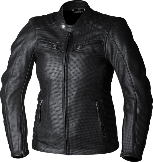 Rst Ladies Roadster Air Ce Jacket Black Leather Xs