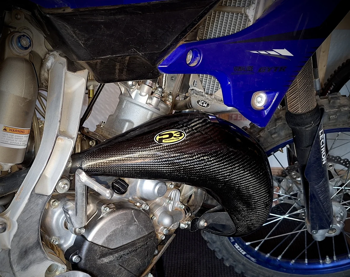 P3 Pipe  Guard  Carbon  Fiber Yam Yz125