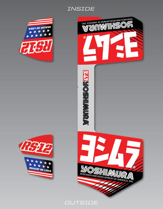 Yoshimura RS-12 Muffler Decals