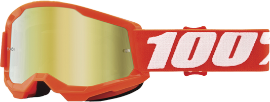 100-Percent Strata 2 Junior Goggle Orange Mirror Gold Lens