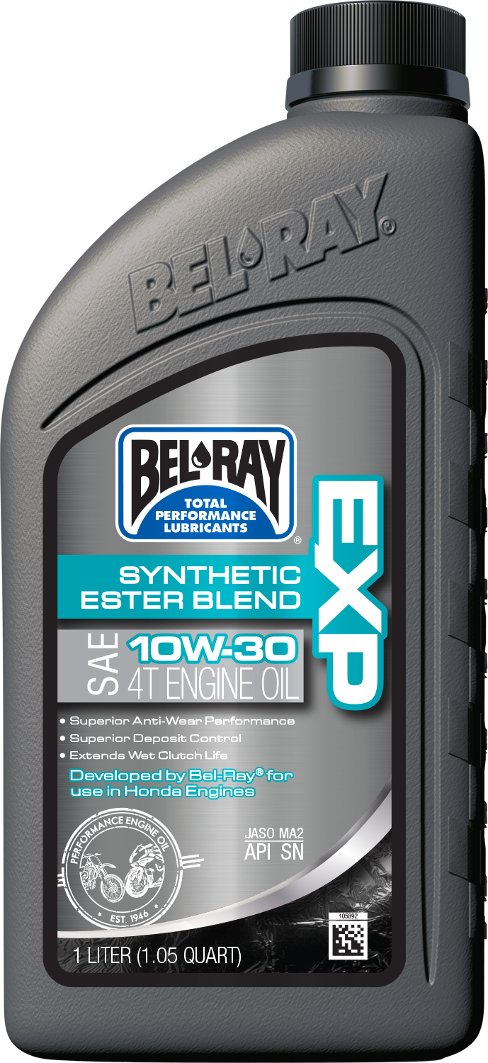 Bel-Ray EXP Semi-Synthetic Ester Blend 4T Engine Oil