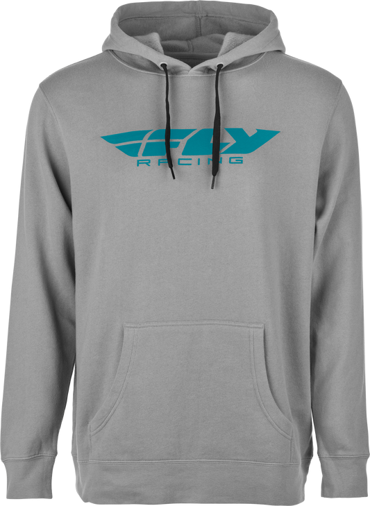 Fly Racing Fly Corporate Pullover Hoodie Grey/Blue 2X