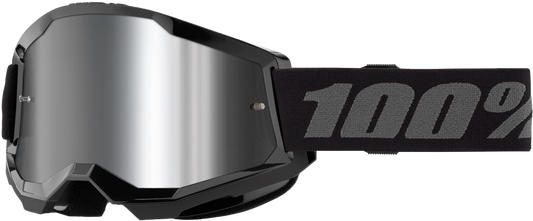 100-Percent Strata 2 Goggle Black Mirror Silver Lens