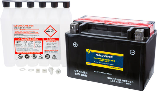 Fire Power Battery Ctx9-Bs Maintenance Free