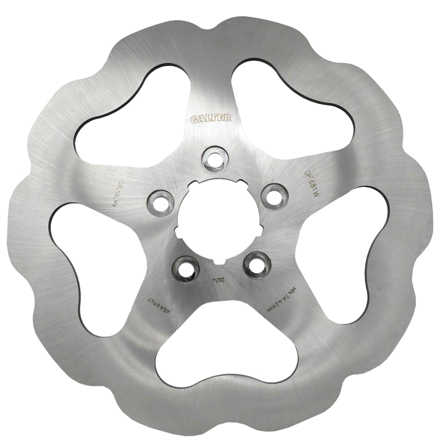 Galfer Rotor 11.5" Solid Wave Rr Stainless 2.22" Inner Bore