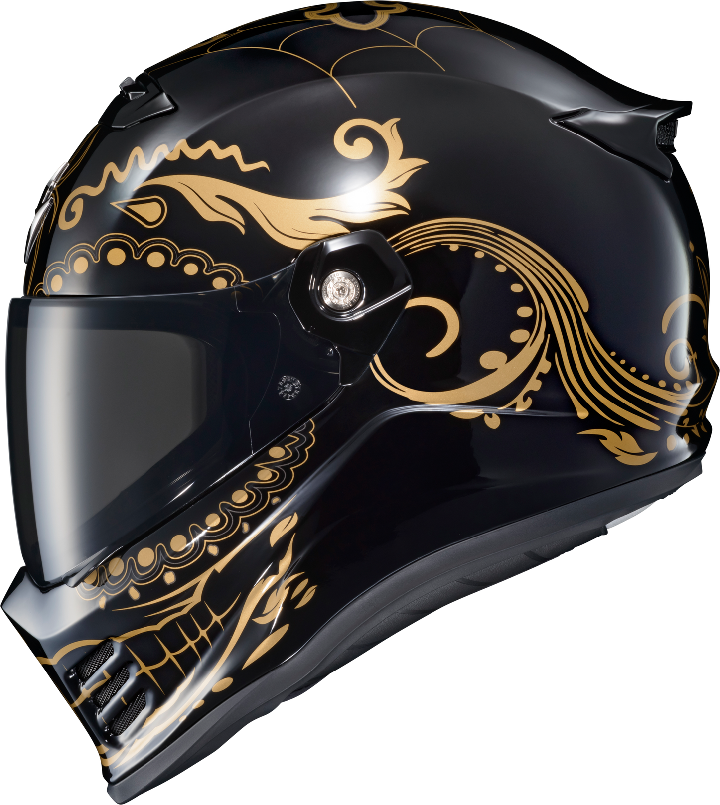 Scorpion Exo Covert Fx Full Face Helmet El Malo Gold/Gloss Black 2X