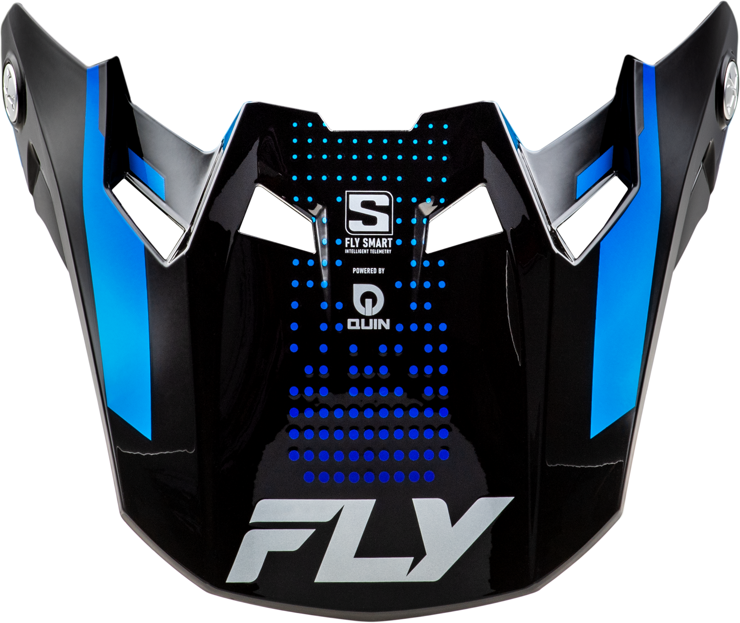 Fly Racing Formula S Carbn Protocol Visor Black Carbon/Blue Yl/Sm