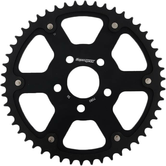 Supersprox Rear Stealth Sprocket Alu/Stl 48T-530 Blk Hd • #106-708048B