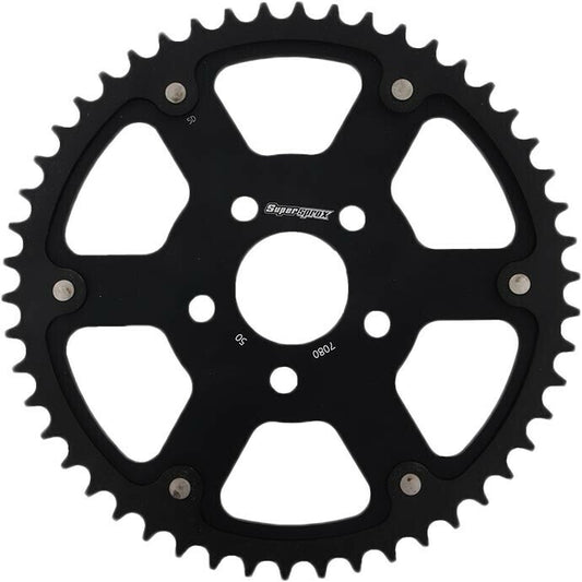 Supersprox Rear Stealth Sprocket Alu/Stl 48T-530 Blk Hd • #106-708048B