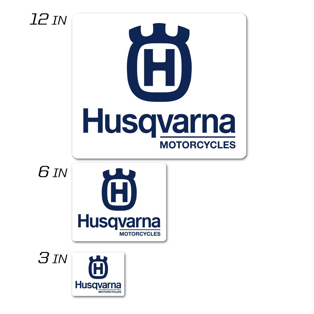 D-Cor Husqvarna Icon Decal 3" Square