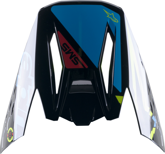 Alpinestars S-M5 Action Visor Black/Cyan/Fluo Yellow