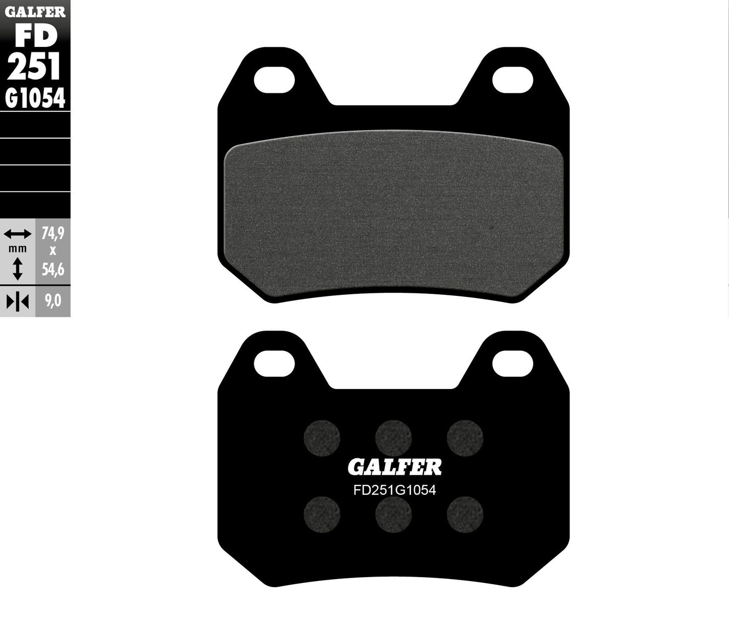 Galfer Brake Pads Semi Metallic Fd251G1054