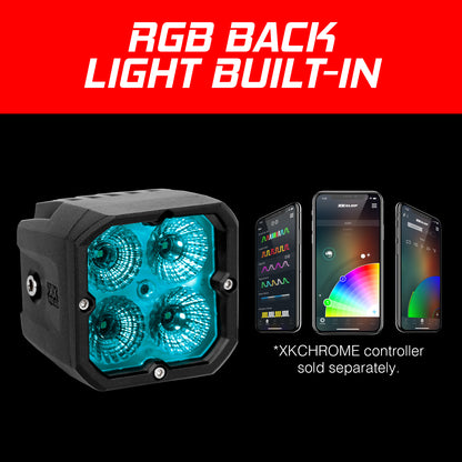 Xk Glow 20W RGB POD Lights