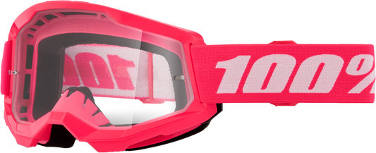 100-Percent Strata 2 Junior Goggle Pink Clear Lens