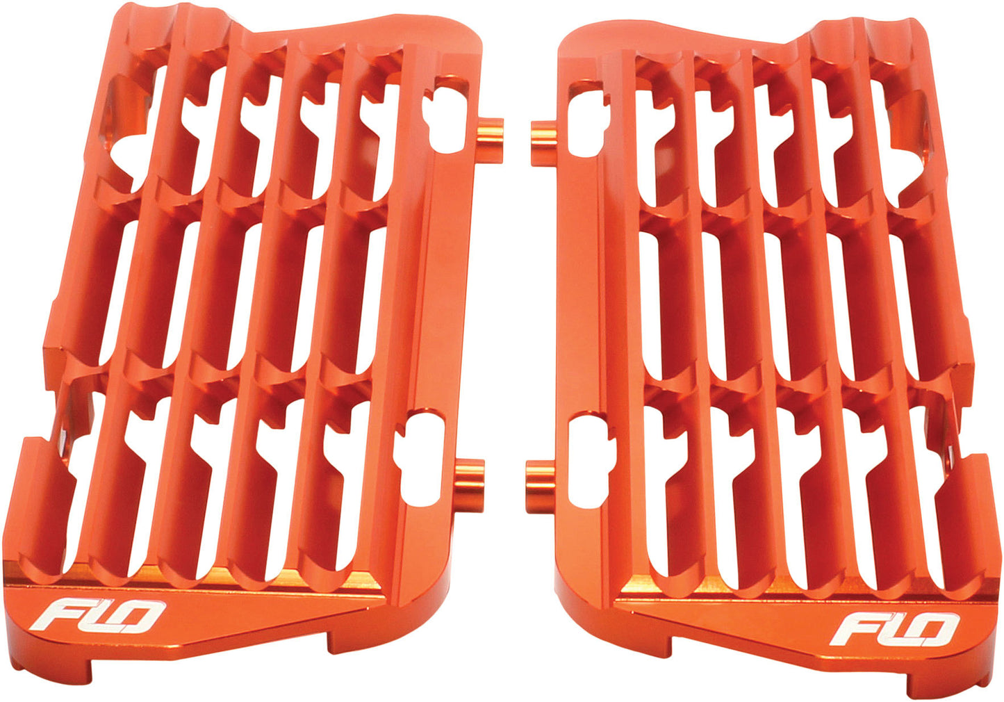 Flo Motorsports High Flow Radiator Braces Orange • #122-8074