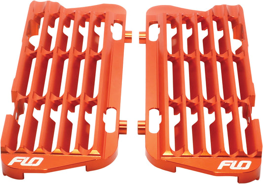 Flo Motorsports High Flow Radiator Braces Orange • #122-8074