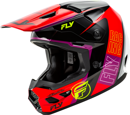 Fly Racing Kinetic Rally Helmet Red/Black/White Md