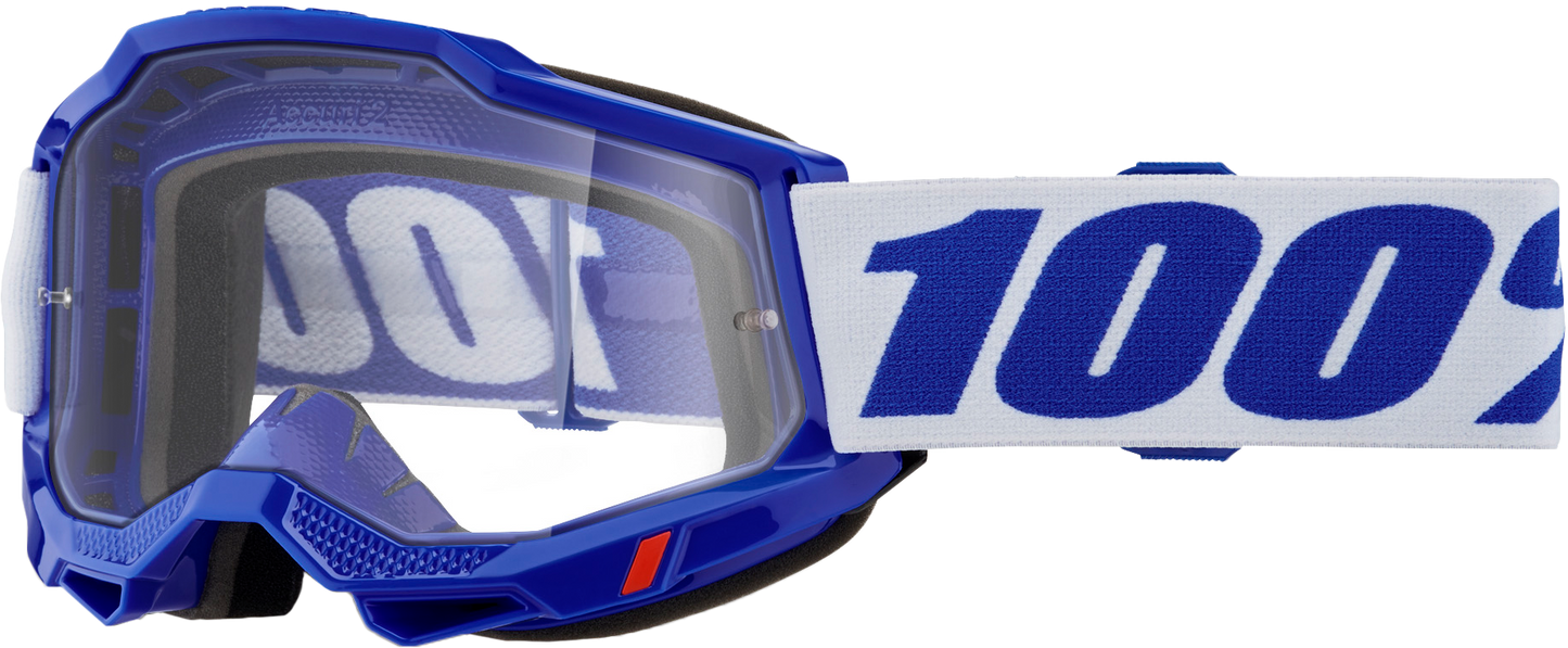 100-Percent Accuri 2 Goggle Blue Clear Lens