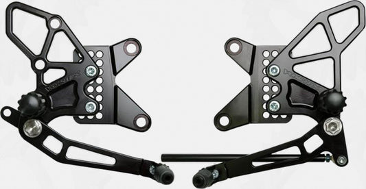 Vortex Rear Set Complete Blk Kaw • #3-RS415K