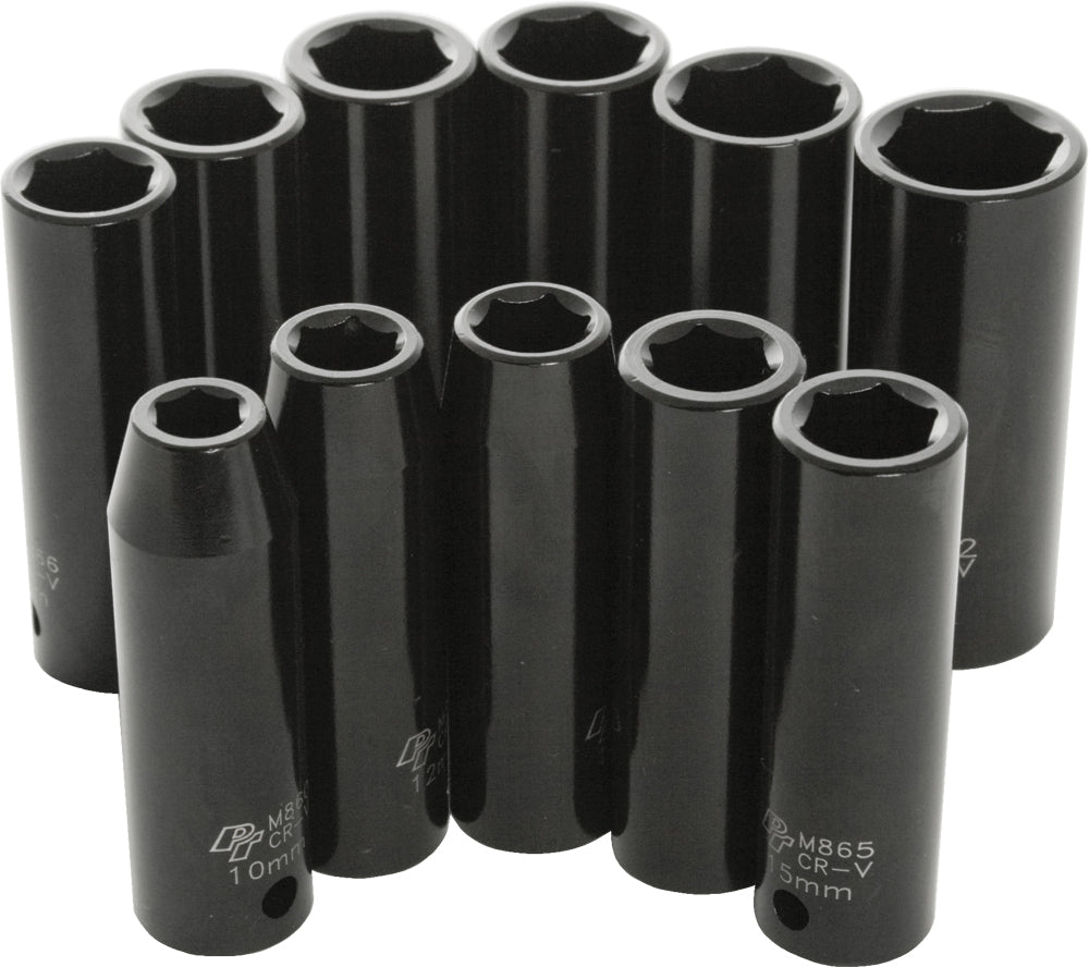 Performance Tool 1/2" Metric Impact Socket Set