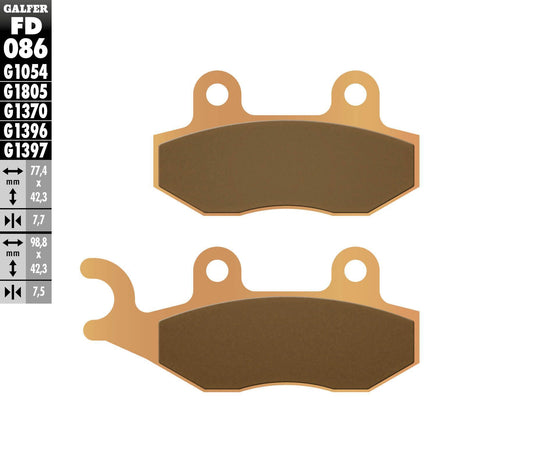 Galfer Brake Pads Sintered Fd086G1396