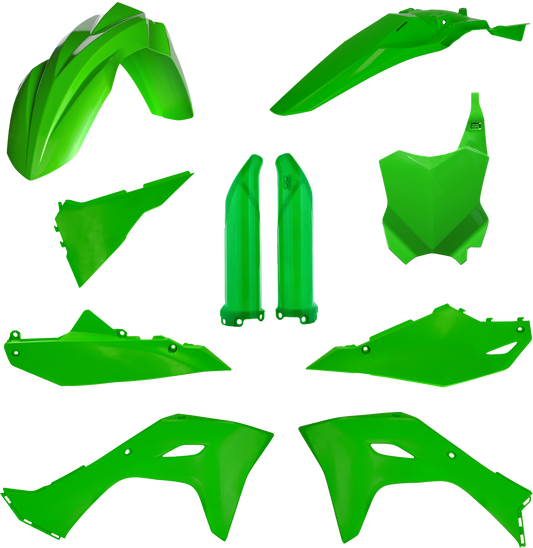 Acerbis Full Plastic Kit Kaw Original `24 Green