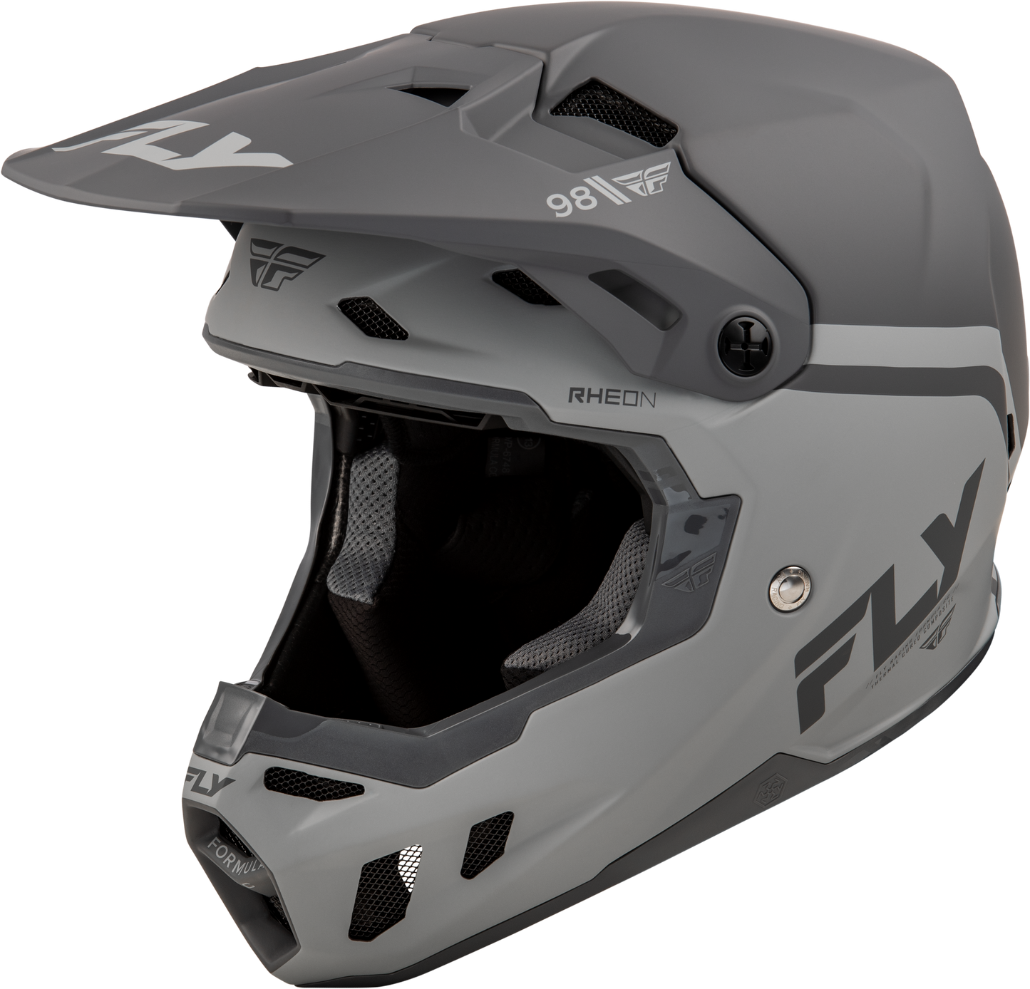 Fly Racing Formula Cc Objective Helmet Matte Black/Grey Xs