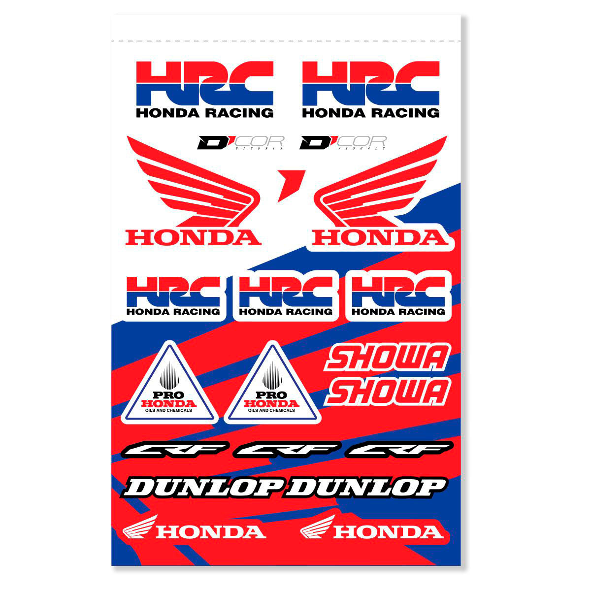 D-Cor Honda Decal Sheet