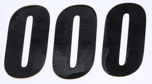 D-Cor Number 0 Black 6" 3/Pk