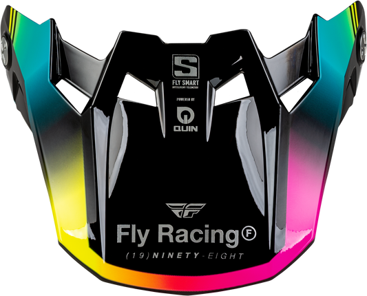 Fly Racing Formula S Carbon Legacy Visor Black/Elec Blue/Fuschia Xl/2X