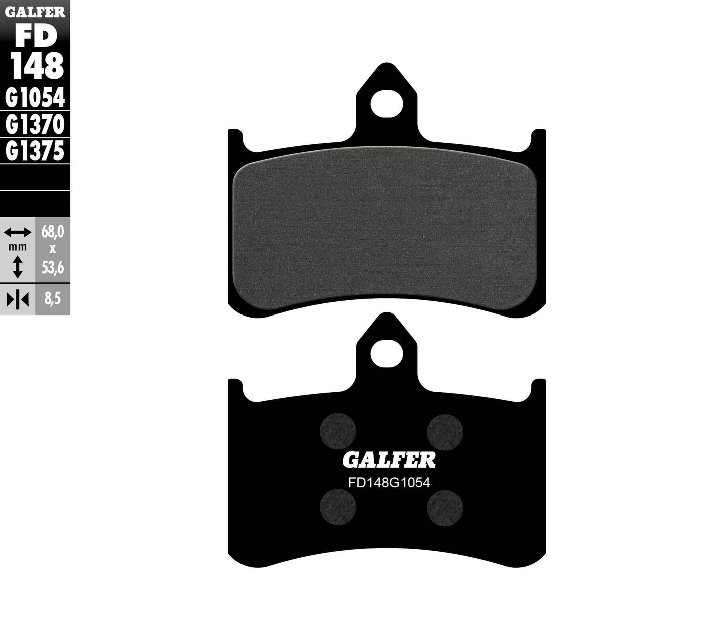 Galfer Brake Pads Semi Metallic Fd148G1054