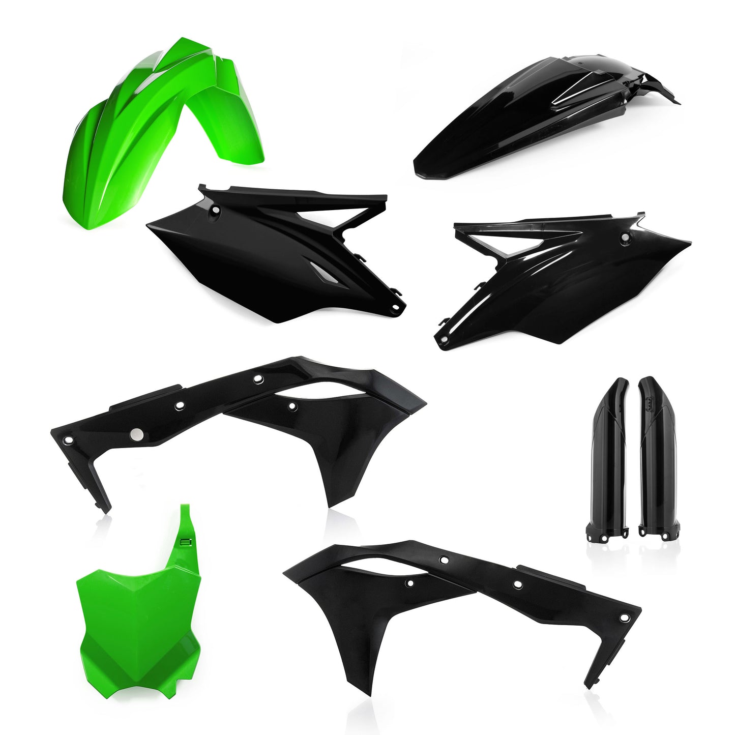 Acerbis Full Plastic Kit Kaw Green/Black • #26858-21089