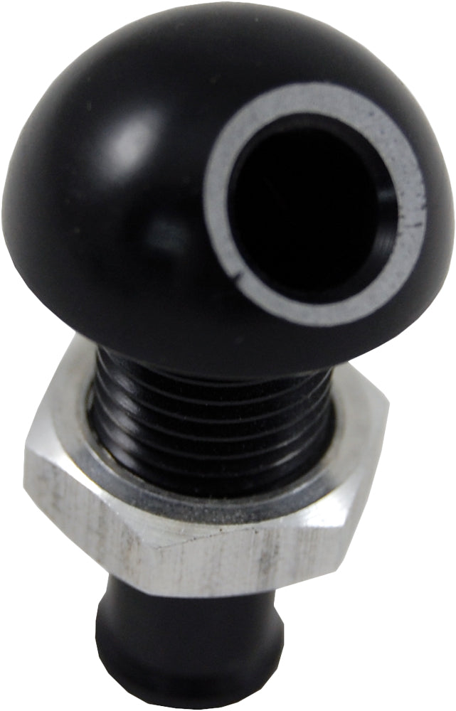Blowsion Billet Thru-Hull Water Fitting Black 3/8" 45 Deg.