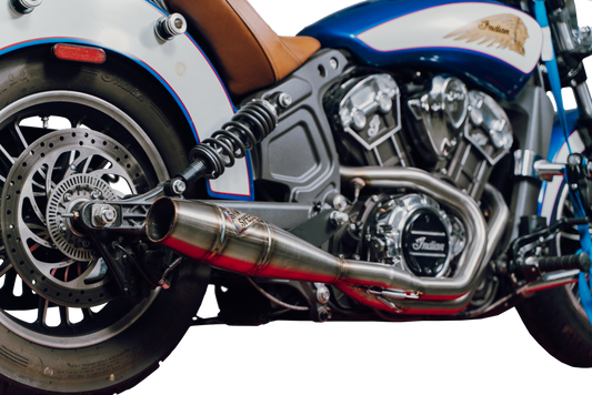 Sawicki Indian Scout Long Cannon Exhaust