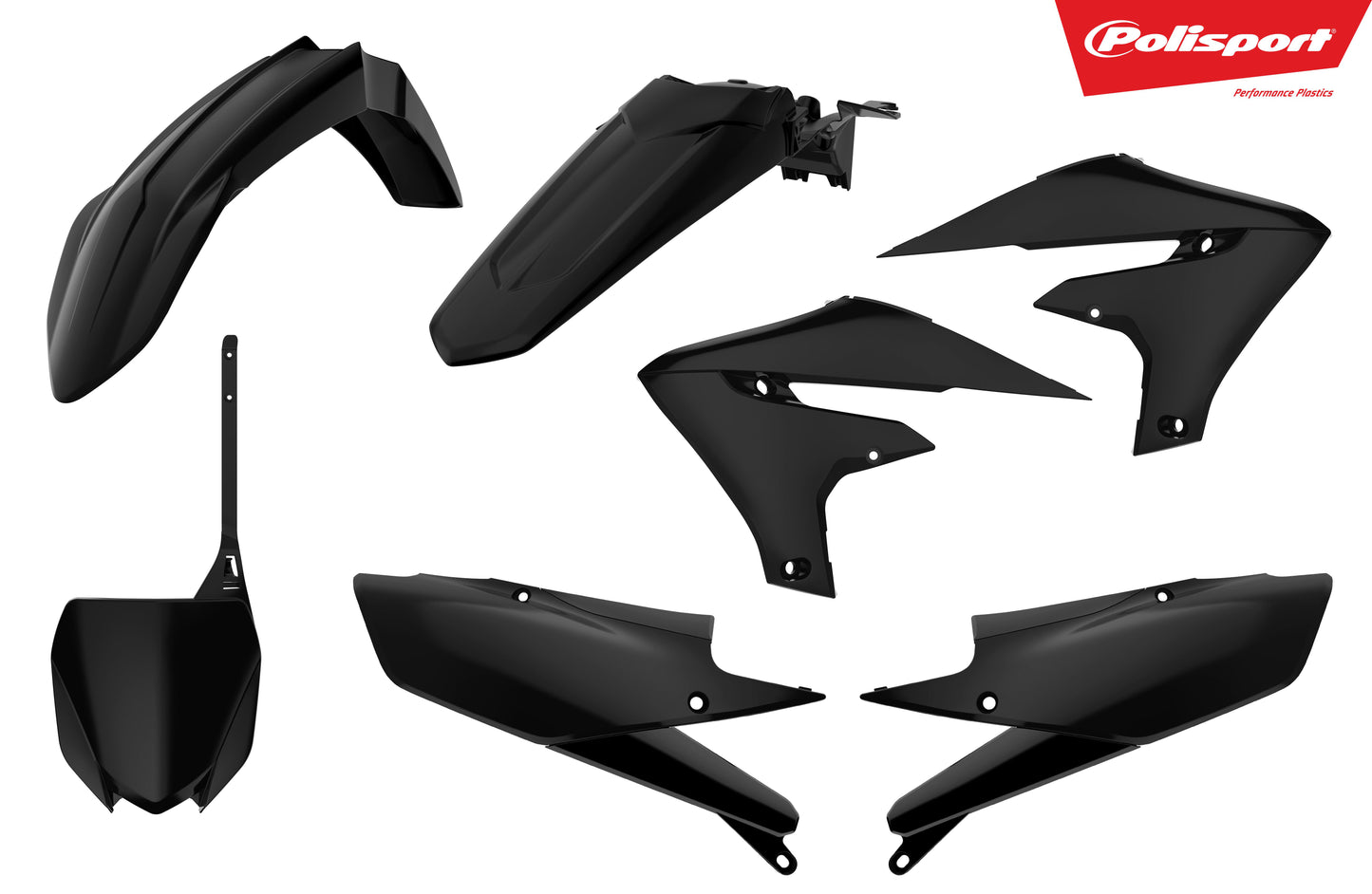 Polisport Plastic Body Kit Black • #64-90768